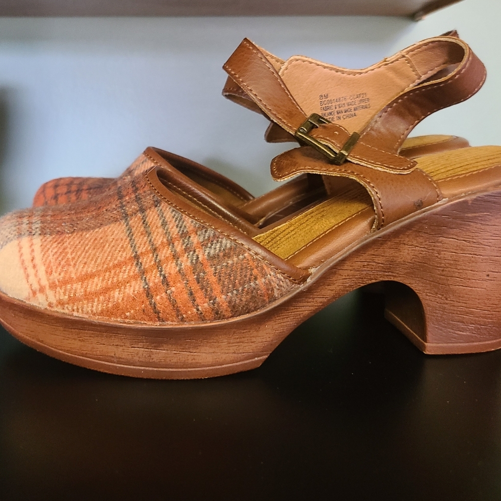 Plaid Clogs